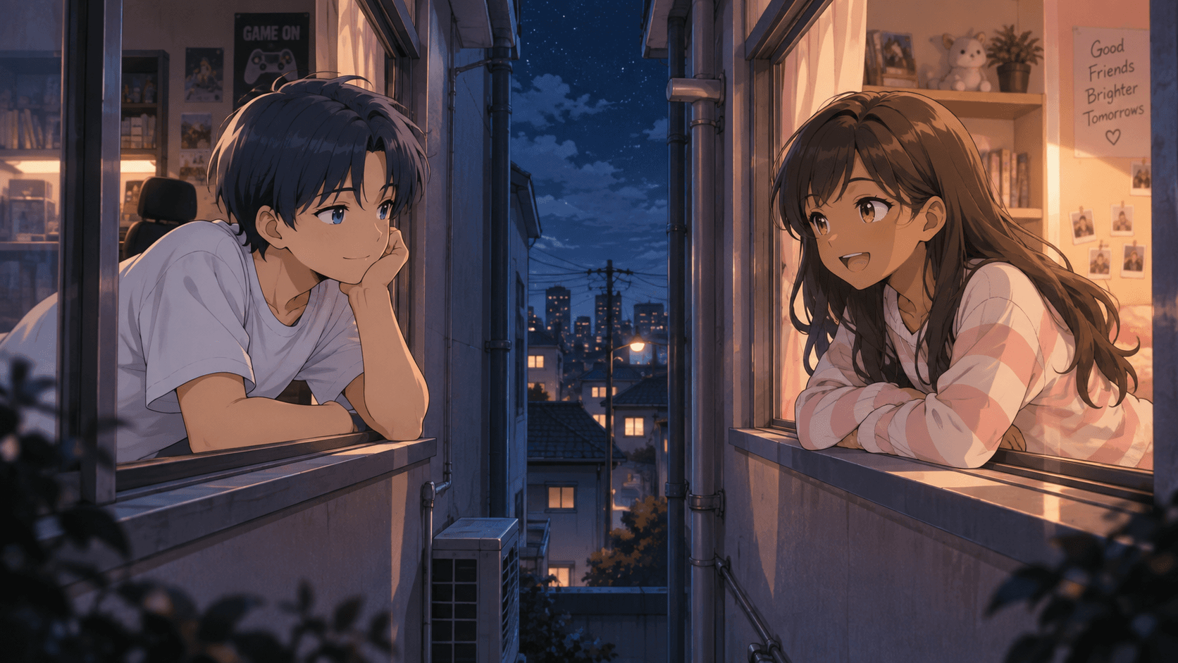 The window between them
